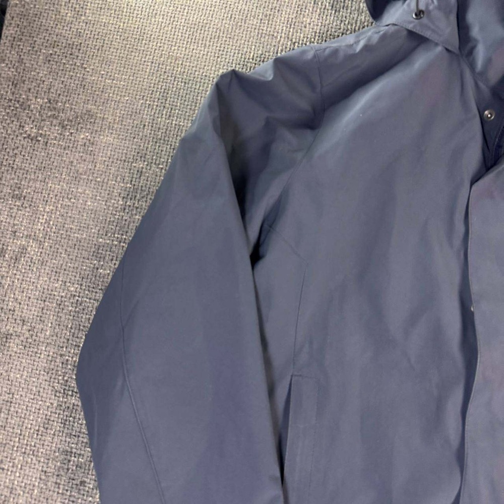 L.L. Bean Weather-Ready Hooded Jacket Mens XL Navy Blue Gorpcore Shell - Picture 2 of 16